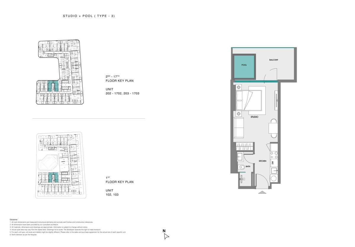 Unit 102,103 - 202-1702, 203-1703
